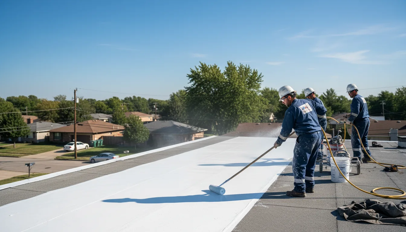 Commercial roof coating in Vienna, OH near me